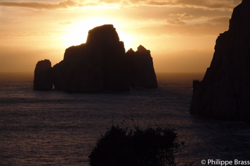 coucher de soleil derrière le Pan di Zucherro, mar. 2015 coucher de soleil derrière le Pan di Zucherro