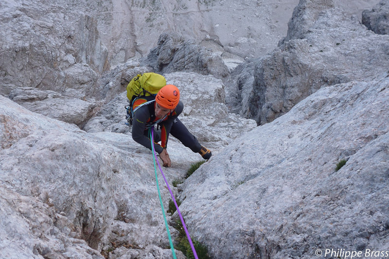 Dolomites - la voie Aste   la Punta Civetta