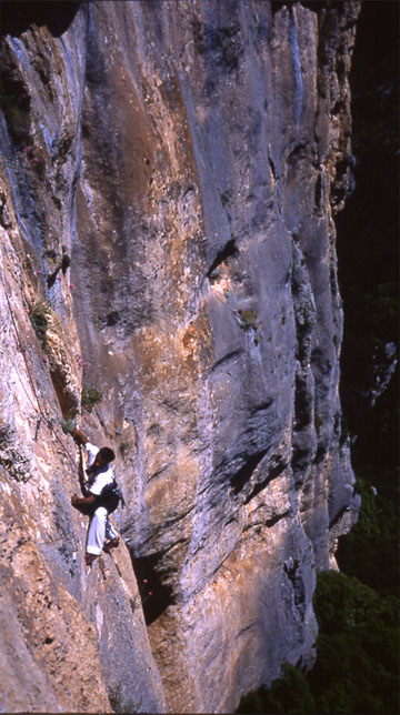 STAGE_ESCALADE_GRANDES-VOIES_VERDON--Falaise de l'Ecalès