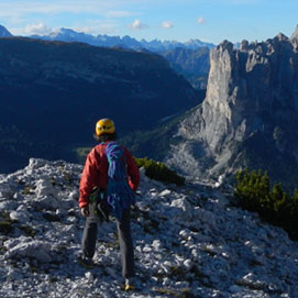 escalade dans les Dolomites